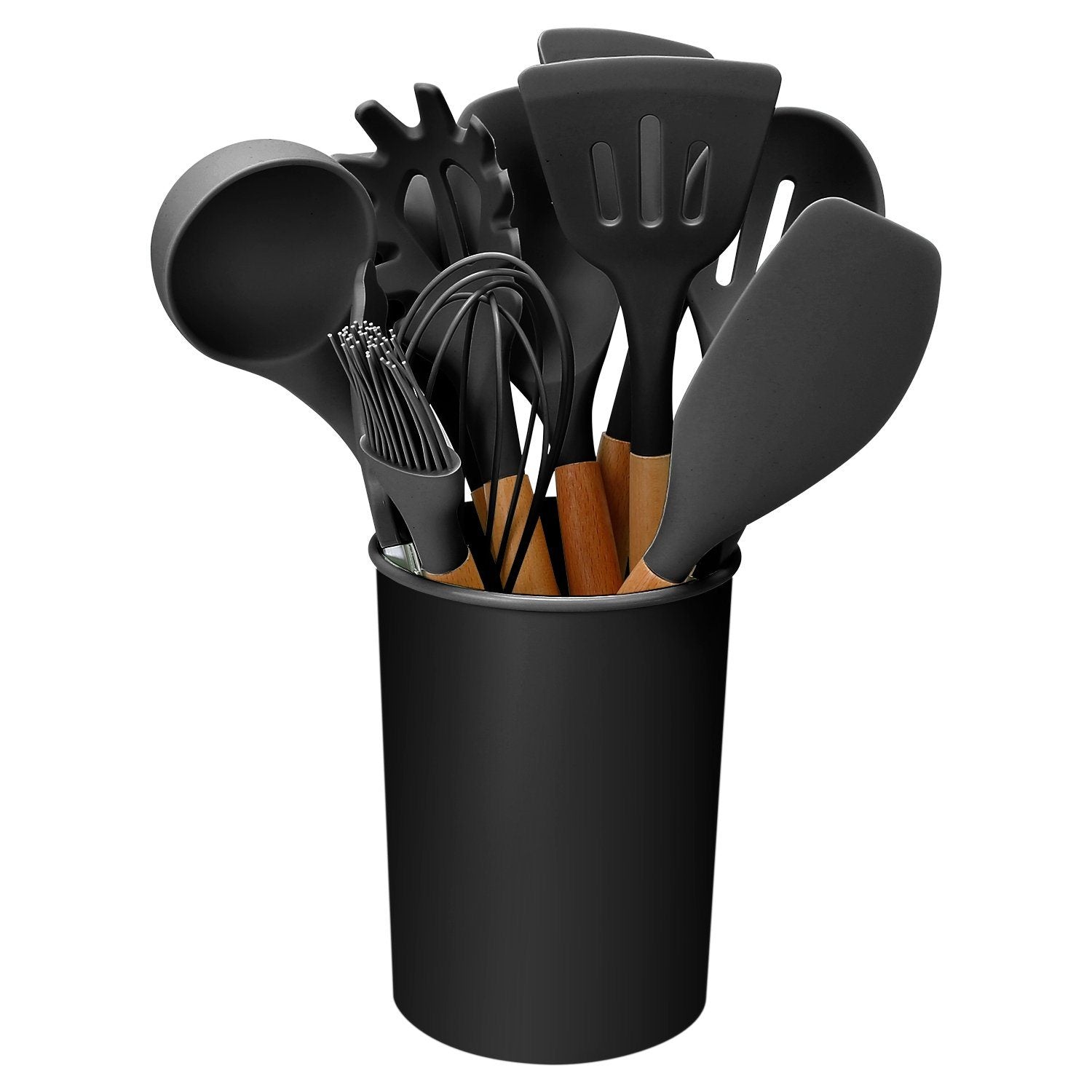 11-Piece Silicone Kitchen Utensils Set – Heat Resistant