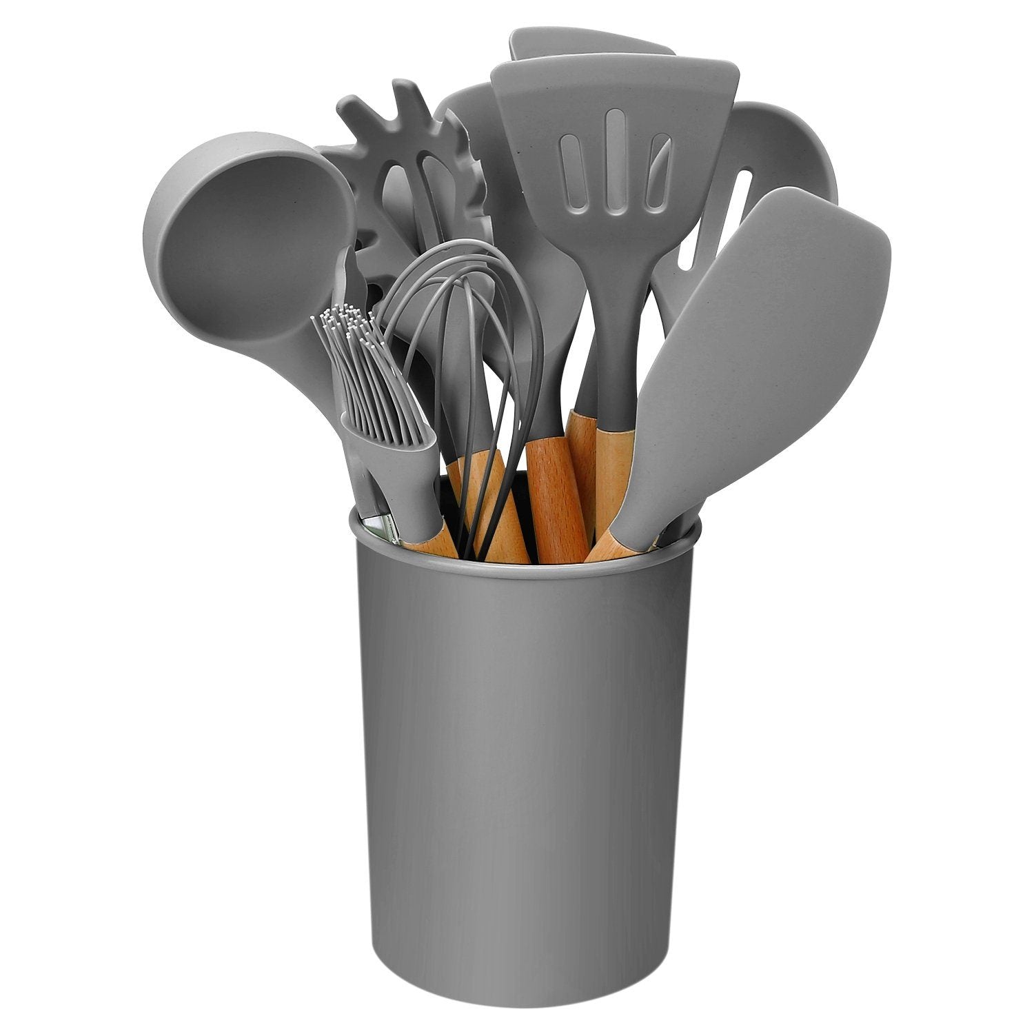 11-Piece Silicone Kitchen Utensils Set – Heat Resistant