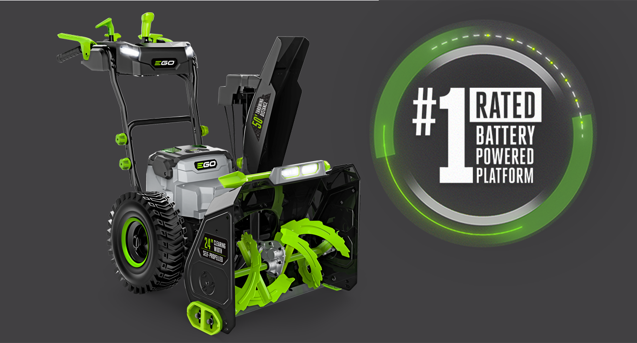 EGO 24" Self-Propelled 2-Stage Snow Blower with Peak Power Kit 7.5Ah